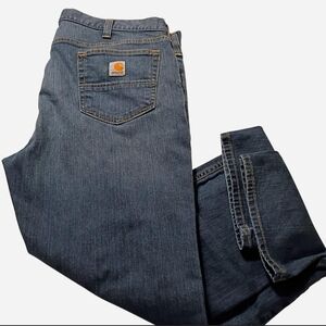 Carhartt Men’s Dark Indigo Relaxed Rugged Flex Straight Jeans